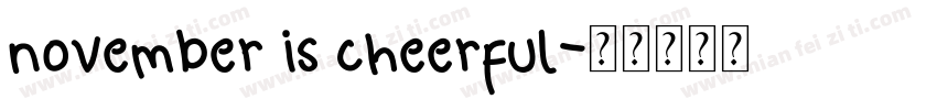 november is cheerful字体转换